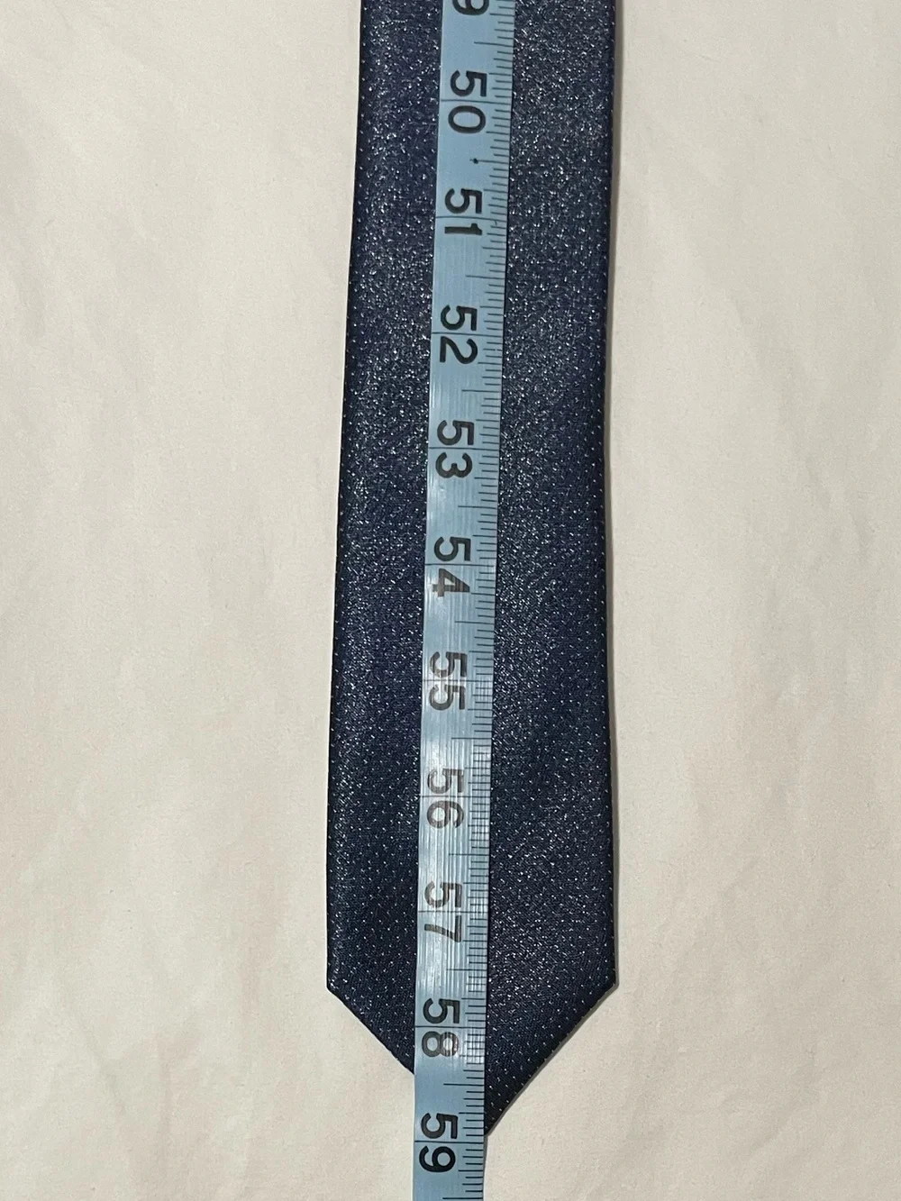Calibrate (Nordstrom) 91% Silk/9% Nylon Navy Polka Dot Tie (2.5in x 59in)